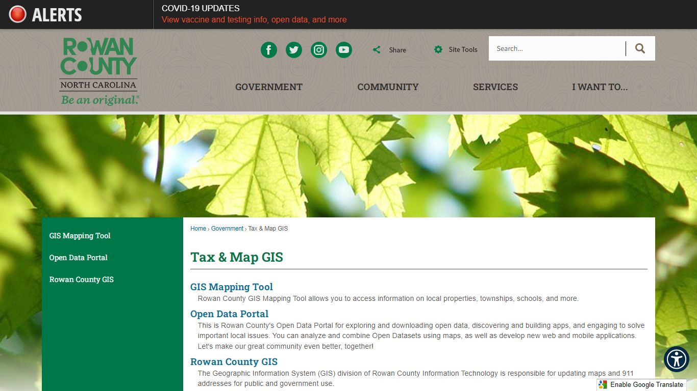 Tax & Map GIS | Rowan County